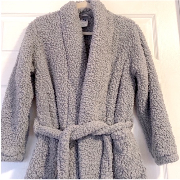 Natori Sherpa robe gray size Small Medium - Picture 2 of 8